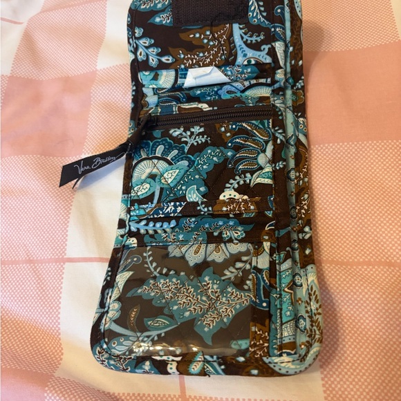 SOLD!! Vera Bradley Brown and Blue Floral Wallet - Picture 3 of 4